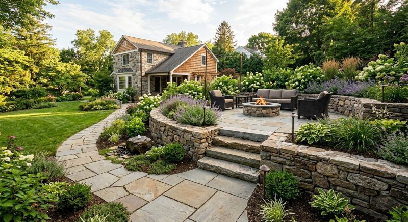 Poolside Hardscaping in Fairfield County, CT